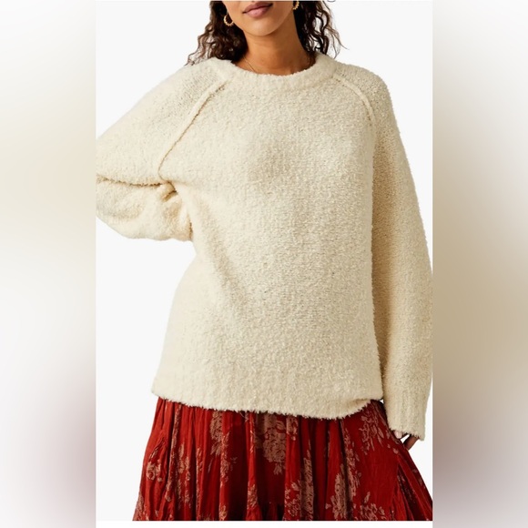 Free‎ People Teddy Sweater Tunic. Wool blend. Oversized. Medium